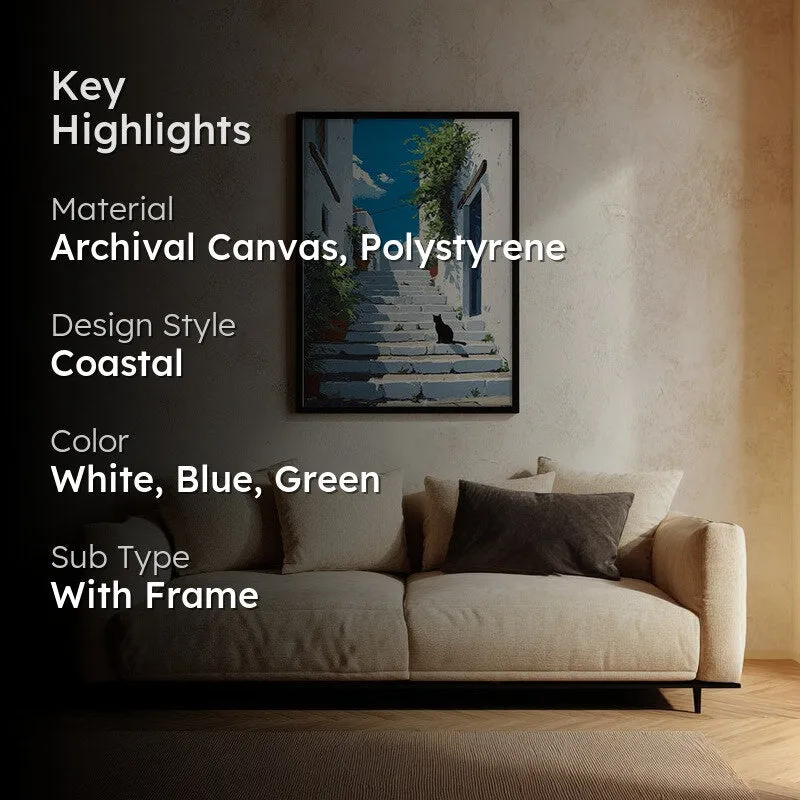 Secret Passage Canvas Wall Painting - Black Frame media 2