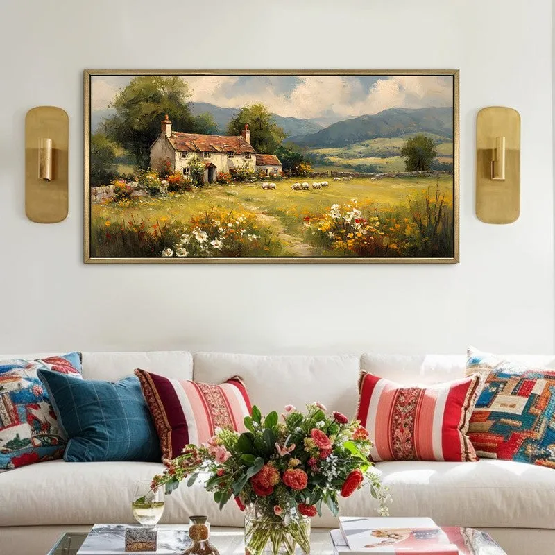 Sunlit Valley Blossom Home Wall Art media 1