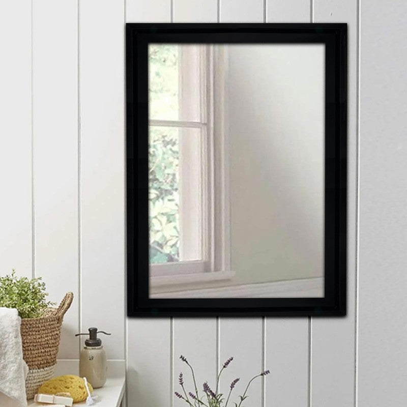 Eartha Wall Mirror With MDF Frame - Black media 3