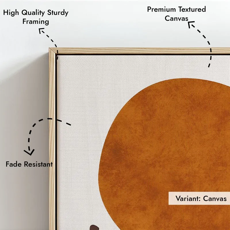 Holding the Sun Canvas Wall Painting With Brown Frame media 7