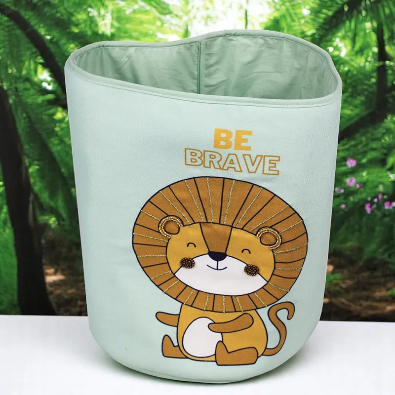 Leo Loom Organiser Fabric Basket - Lion Paw Collection media 1