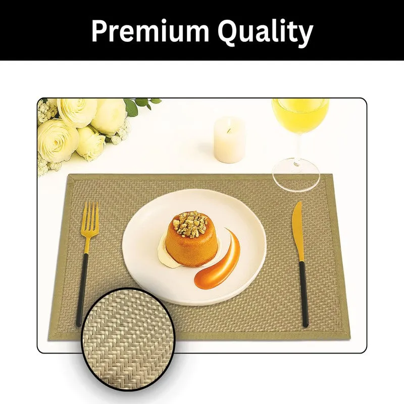 Rustayne Yellow Rectangle PVC Table Mats - Set Of Two media 3