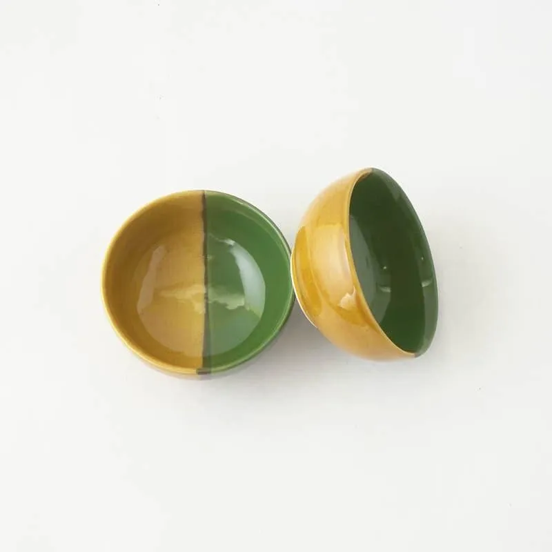 Dual Hue Bowl (Green & Yellow)- Set Of Two media 4