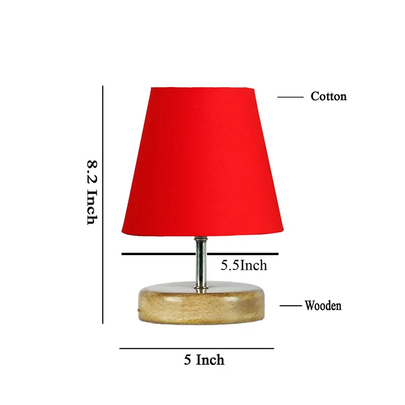 Petricho Fabric Table Lamp - Red,Brown media 5