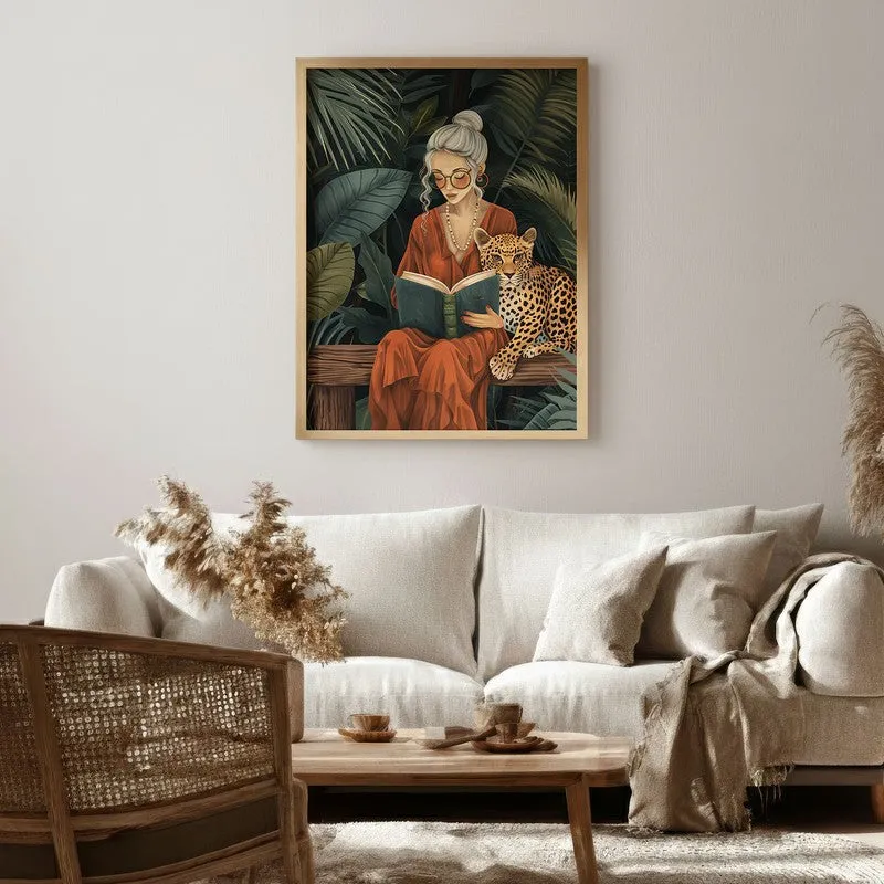 Forest Folio Canvas Wall Painting - Brown Frame media 1