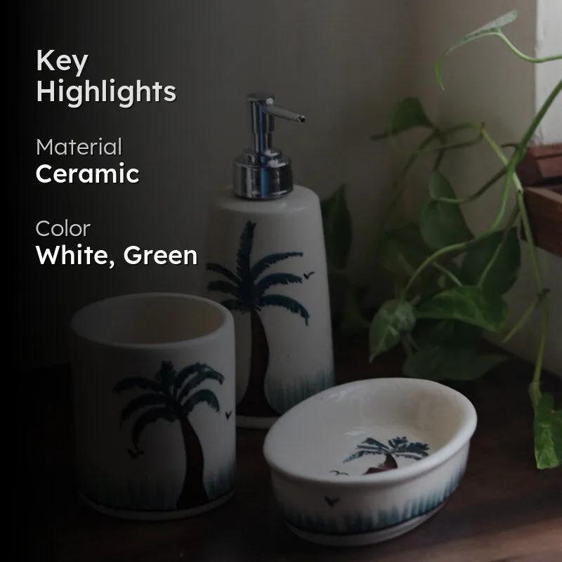 Palm Tropica Bathroom Set - Three Piece Set media 2
