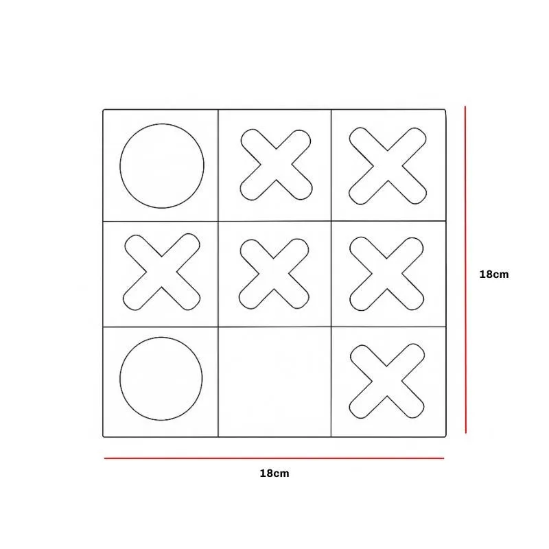 Fig Living Tic-Tac-Toe Luxe Ceramic Showpiece media 8