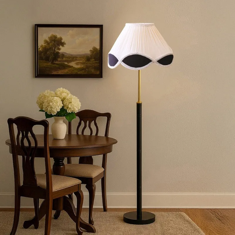 Terra Light Wooden Floor Lamp - White media 4