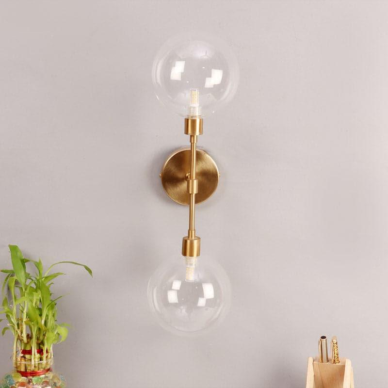 Joash Glass & Metal Wall Lamp - Gold media 4