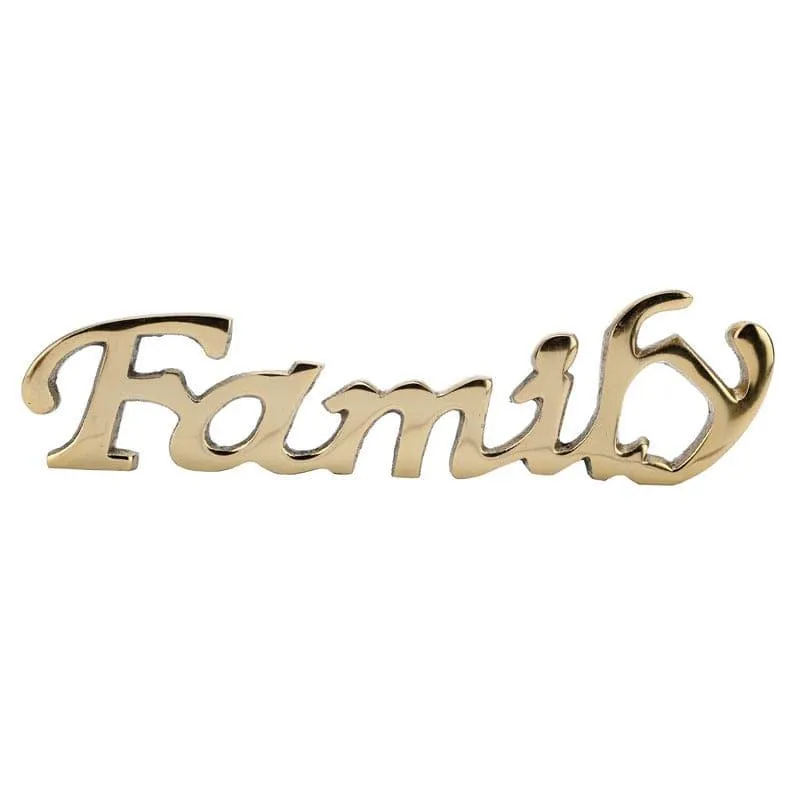 Family Forever Typography Showpiece - Gold media 4