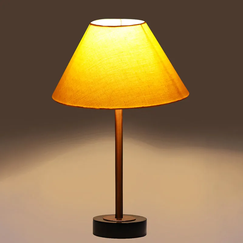 Cotin II Rodin Wooden Table Lamp - Yellow,Copper,Black media 6