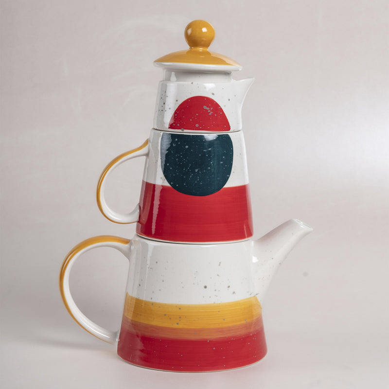 Miryla Handpainted Tea Set - Three Piece Set media 3