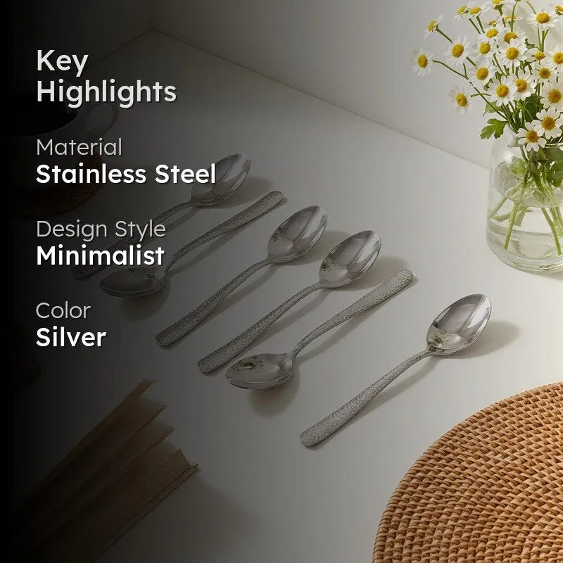 Sitello Stainless Steel Tea Spoon - Set of Six media 2