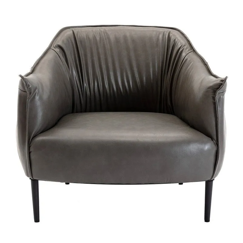 Elvora Neem Wood Accent Chair - Grey media 3