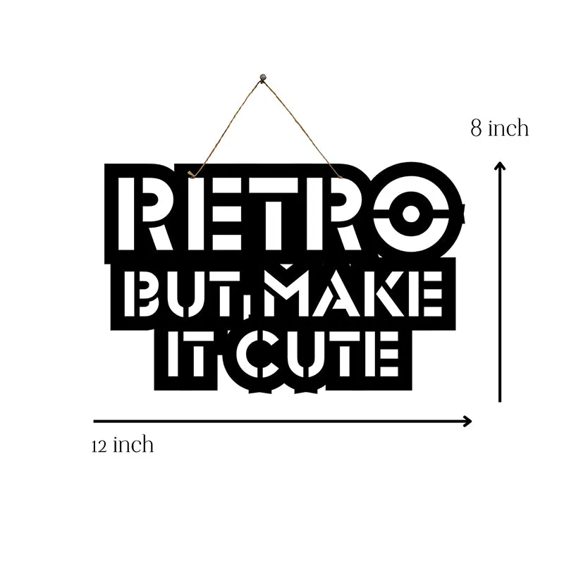 Retro But Cute Mild Steel Wall Accent media 5