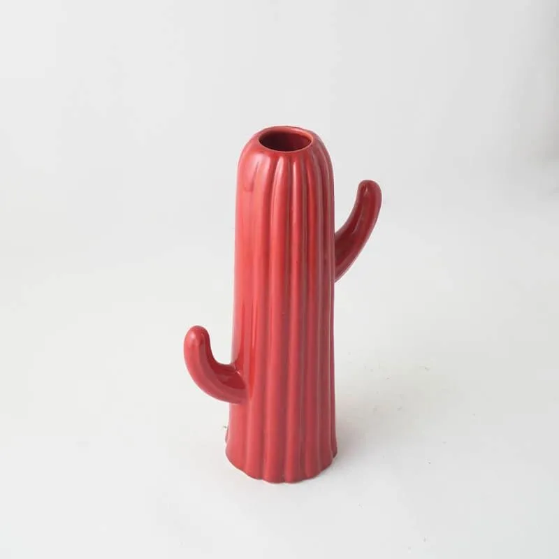 Red Cactus Vase media 4