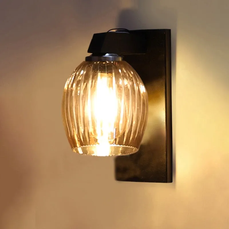 Vintage Glow Stripes Glass Wall Lamp media 8