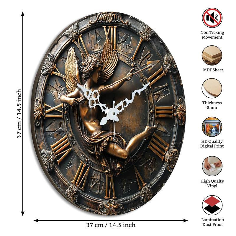 Jovie Angel 3D Printed MDF Wall Clock media 5