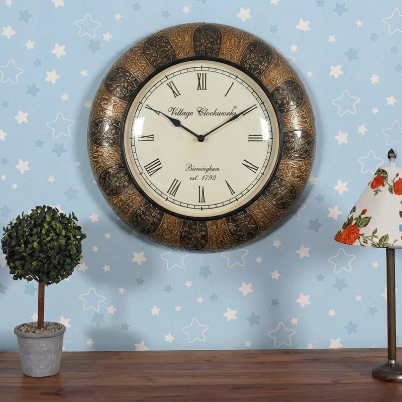 Nova Time Marker Brass Wall Clock