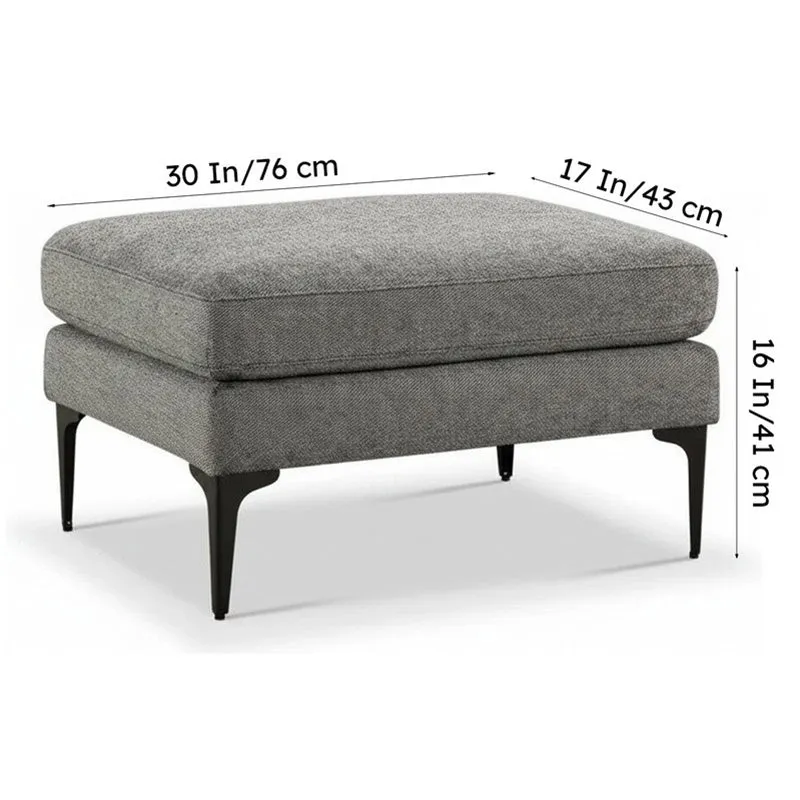 Vrixa Restella Ottoman - Grey media 8