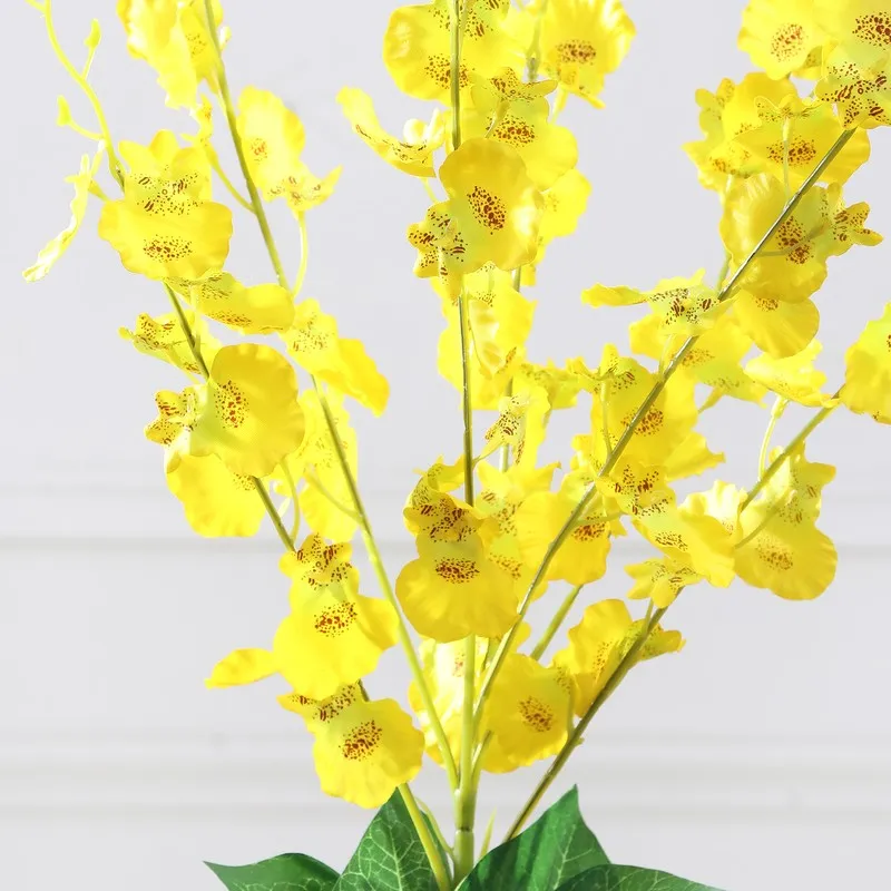 Cross Orchid Artificial Flowers - Yellow media 5