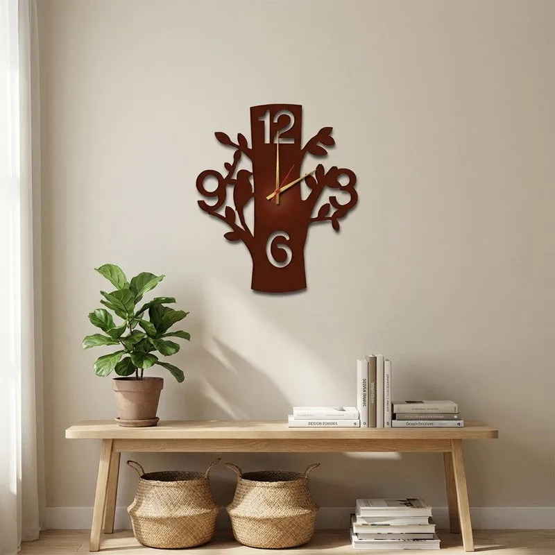 Trevia Brown MDF Wall Clock media 1