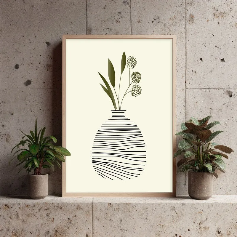 Woven Sanctuary Archival Canvas Wall Art - Natural Brown Frame media 4