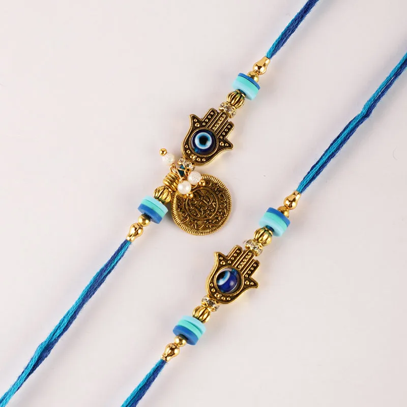 Sibling Bond Evil Eye Rakhi Hamper media 3