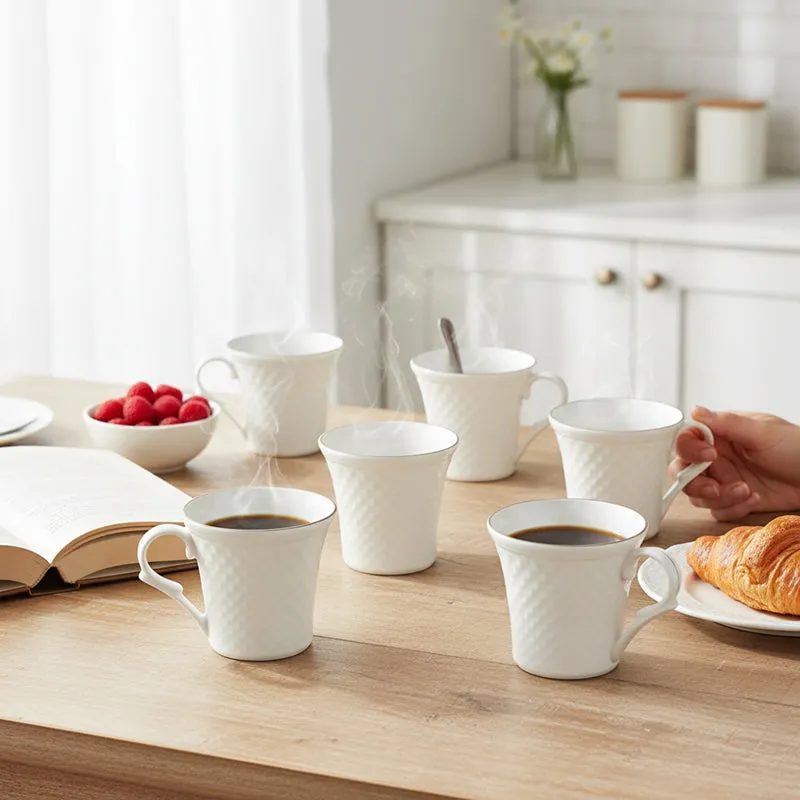 Nova Bone China Tea Cup (175 mL Each) - Set of Six media 1