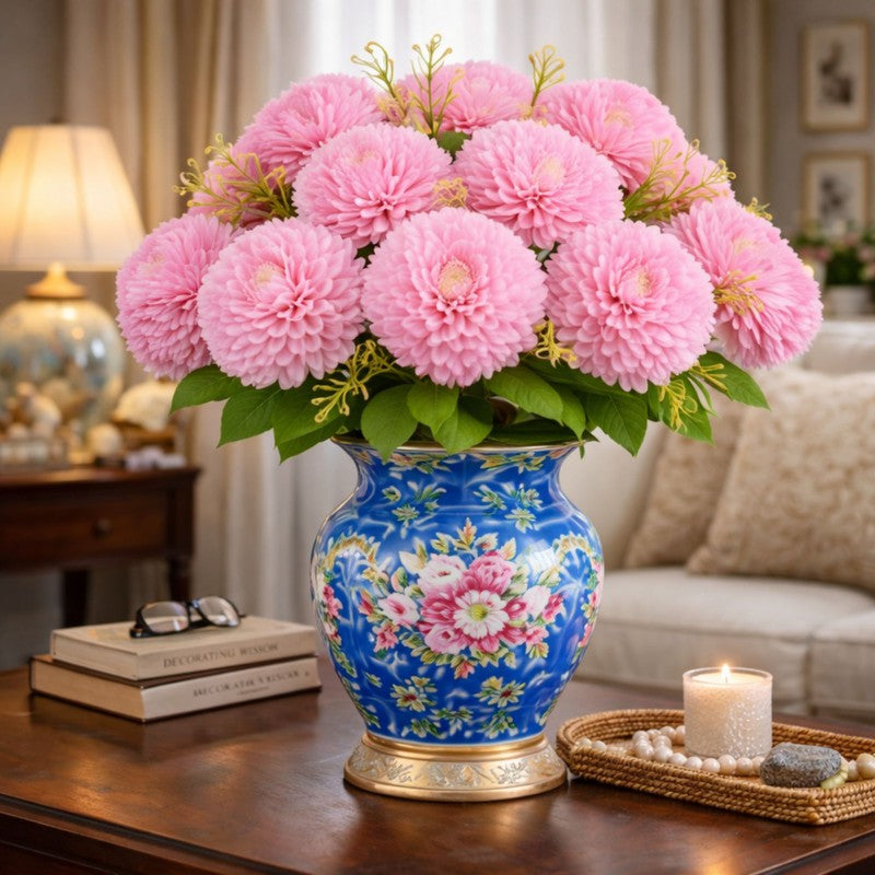 Florisse Artificial Hydrangea Flower (Pink) - Set Of Four