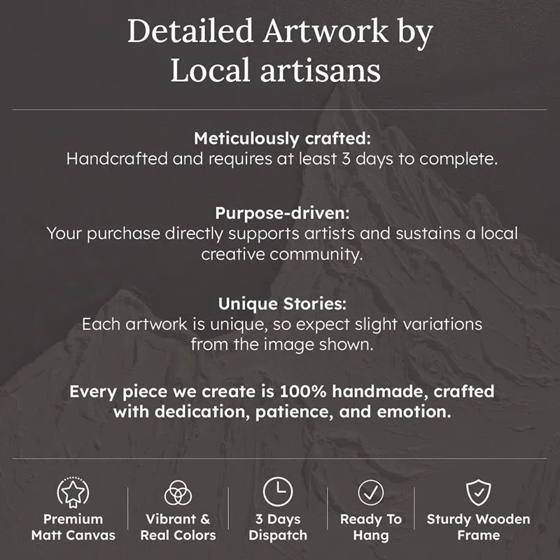Whisper Lines Handmade Canvas Wall Painting media 7