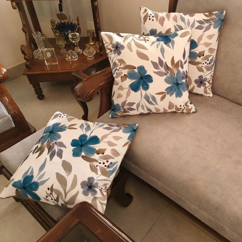 Reixa Bloom Poly Canvas Cushion Cover - Set Of Five media 1