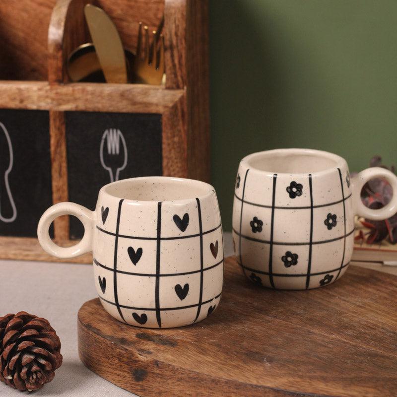 Ayre Ceramic Tea Cup (230 mL Each) - Set of Two - 230 ML