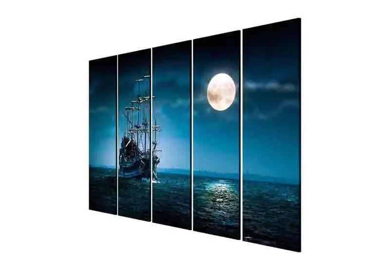 Stormy Night Wall Art - Five Piece Set media 5