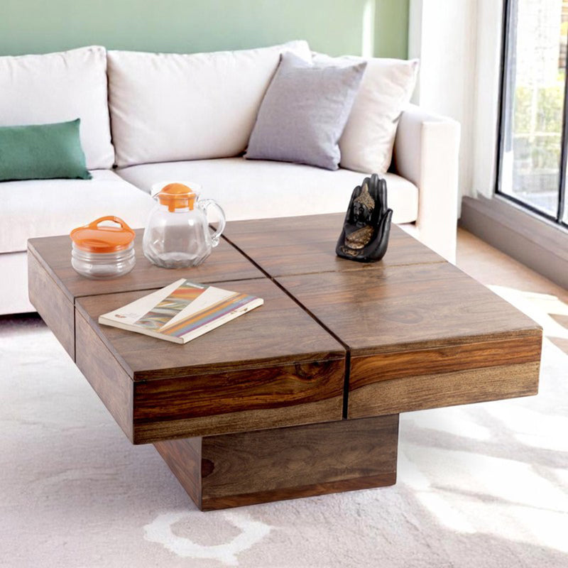 Tervo Sheesham Wooden Center Table - Brown