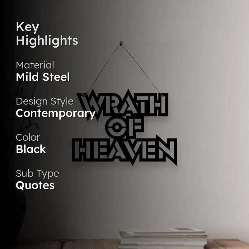 Wrath Of Heaven Mild Steel Wall Accent media 2