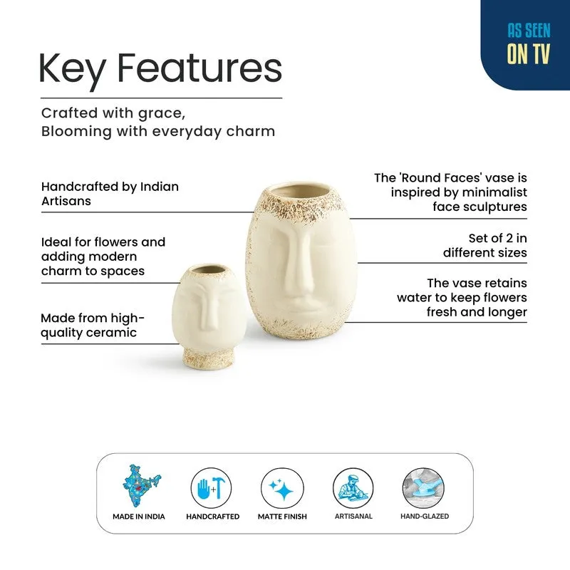 Lyra Ceramic Vase - Set Of Two media 5