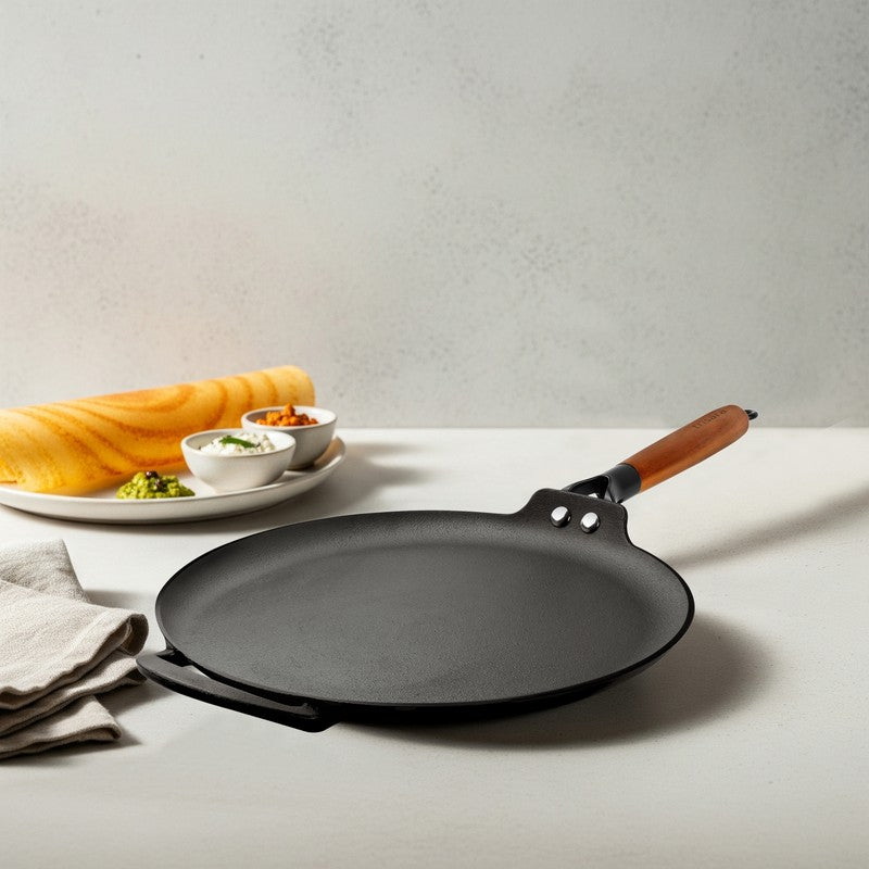 Embassy Griddledgepro Matte Finish Cast Iron Dosa Tawa media 5