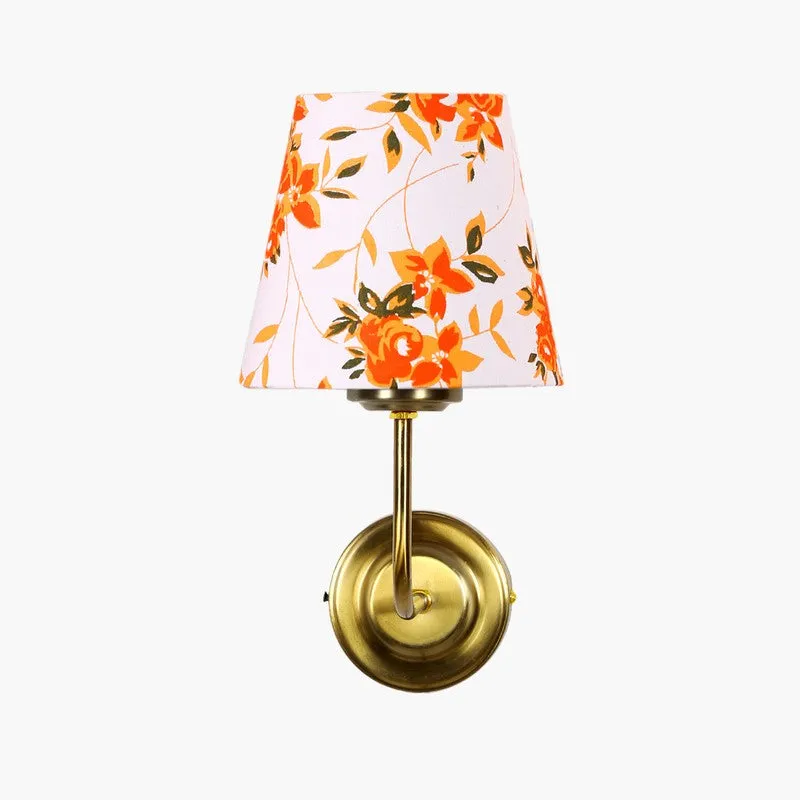 Floranira Fleur Cone Metal Wall Lamp - White,Orange media 5