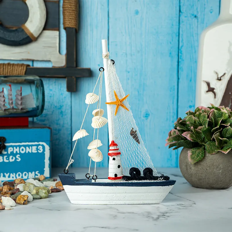 Marine Marvel Wood Showpiece media 1