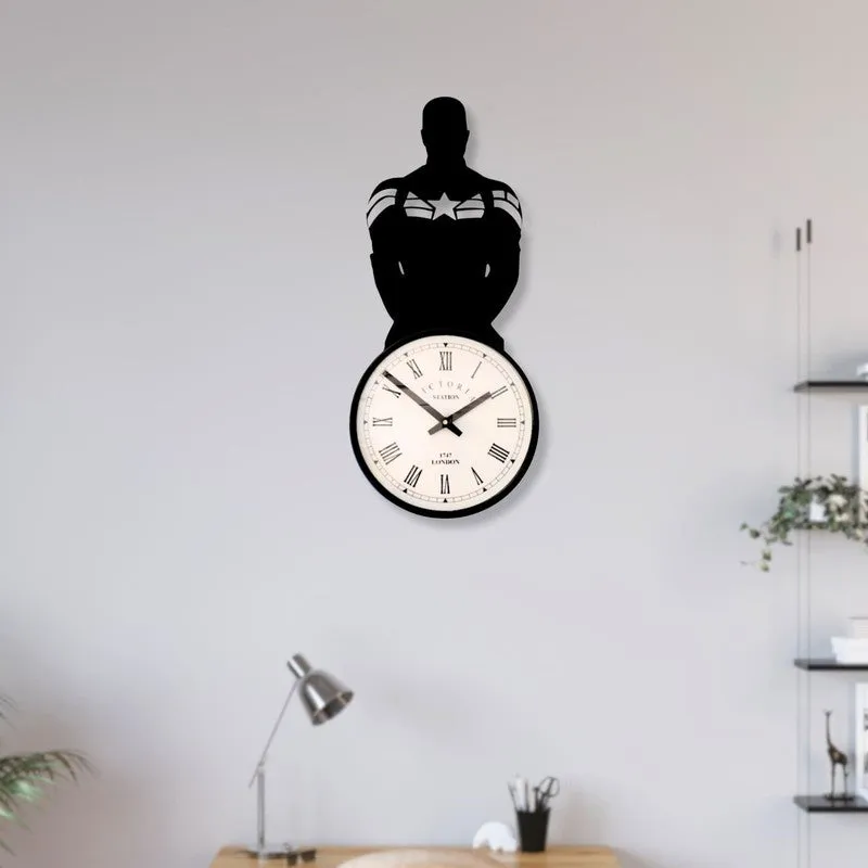Classicdial Steel Analog Wall Clock - Black media 3