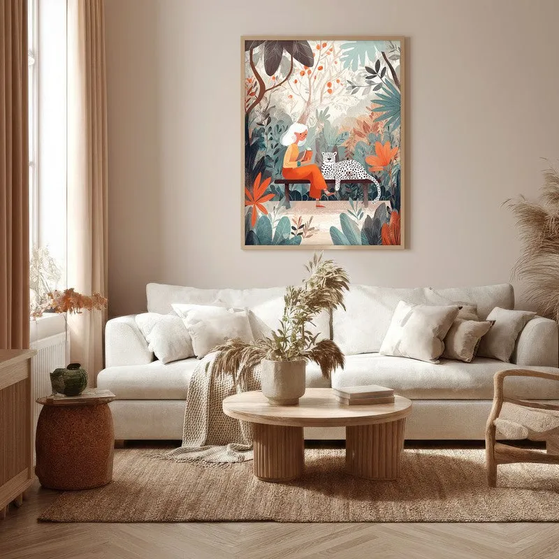 TropicTales Canvas Wall Painting - Brown Frame media 5