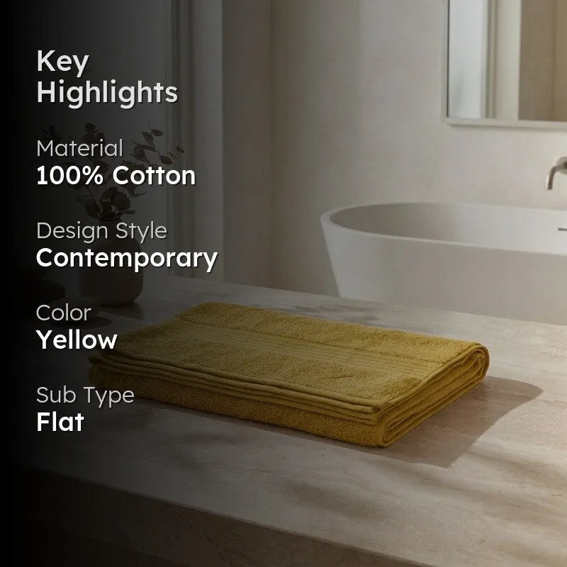 Monte Carlo Dry Nest Pure Cotton Bath Towel - Yellow media 2