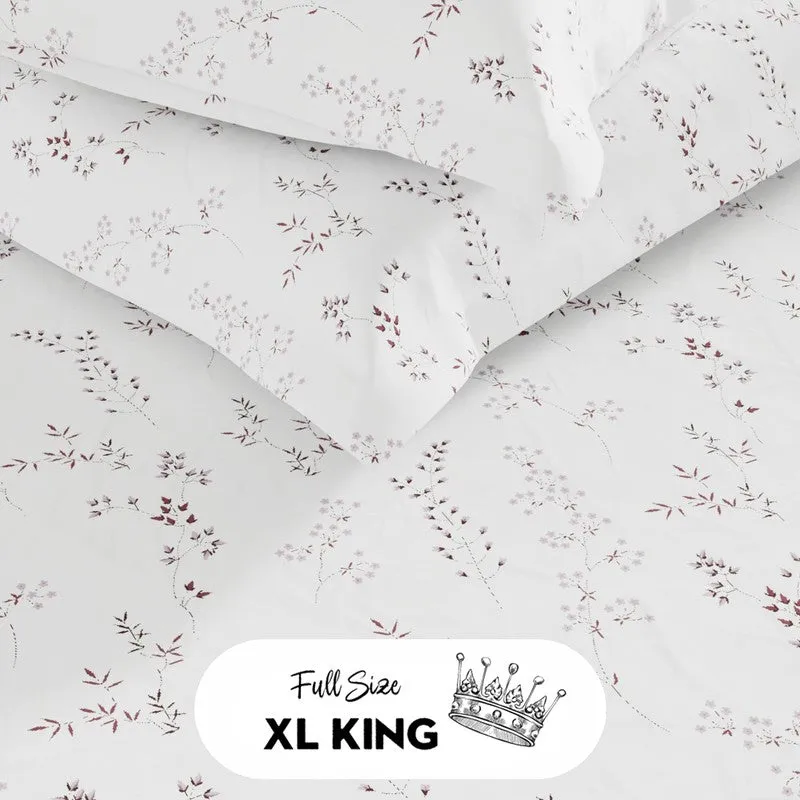 Elvoro Fitted Cotton Bedsheet (White) - 144 TC media 5
