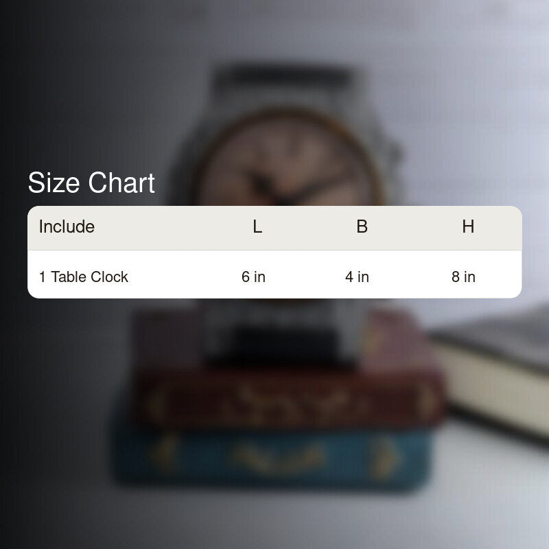 Retro Bookstack Clock - Silver media 6