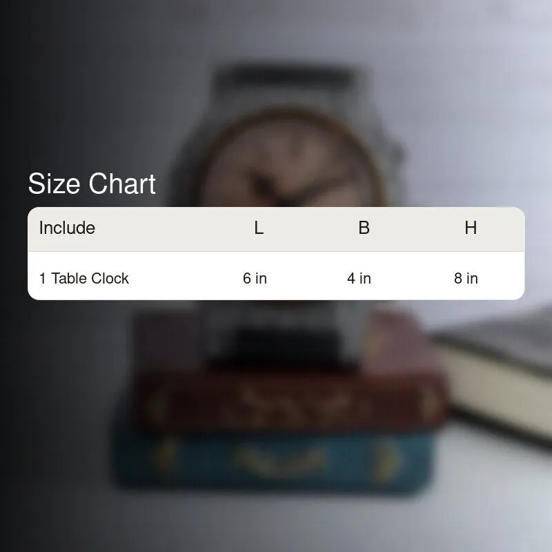 Retro Bookstack Clock - Silver media 6