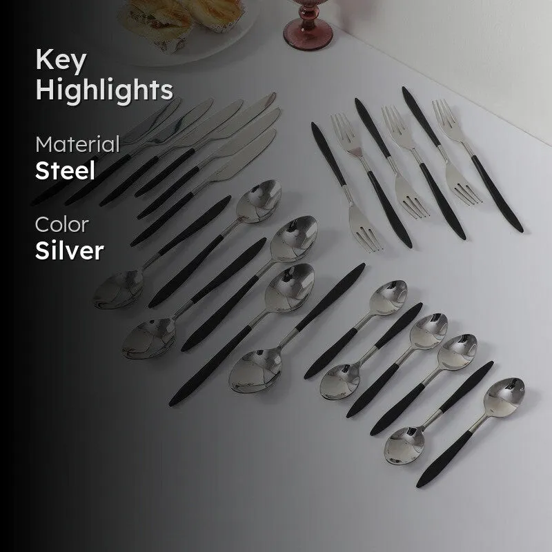 Nila Cutlery Set - Twenty Four Piece Set media 2