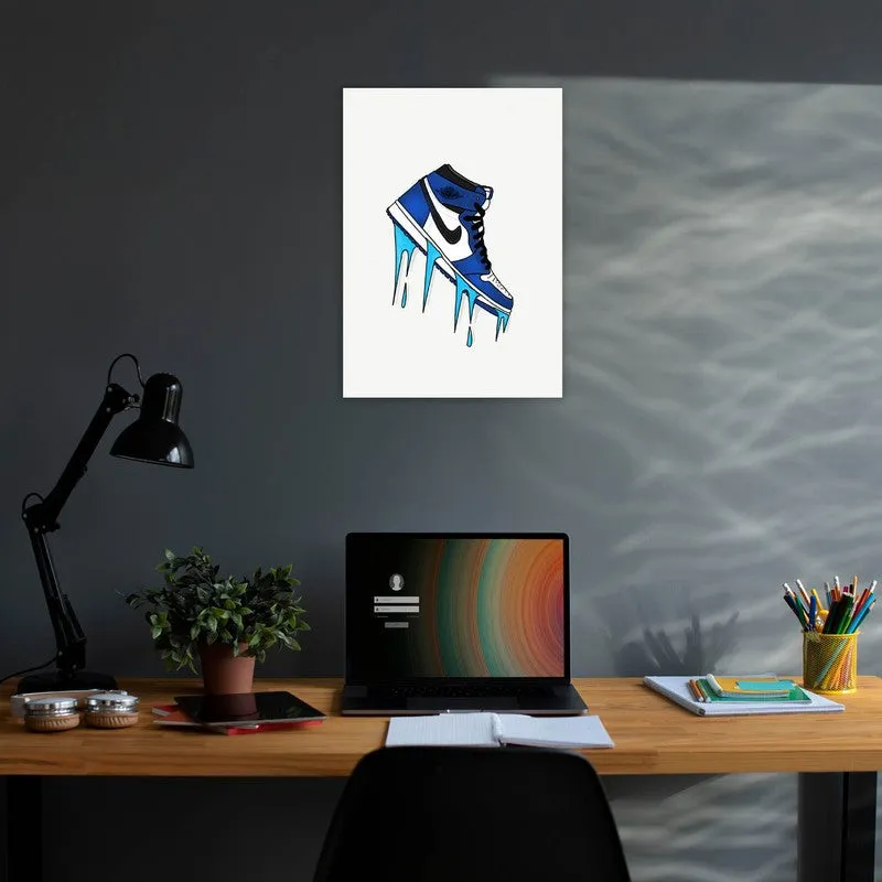 Blue Drip Kicks Wall Poster media 3