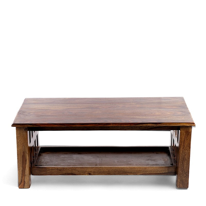 Brenox Sheesham Wooden Center Table - Dark Brown media 3