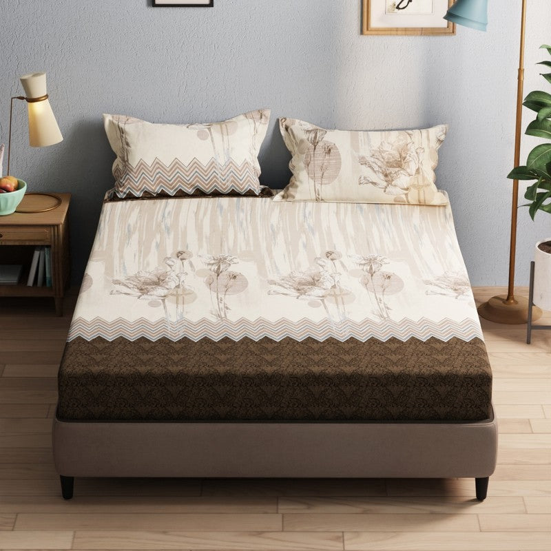 Brevos Bedsheet (Brown) - 115 GSM media 3